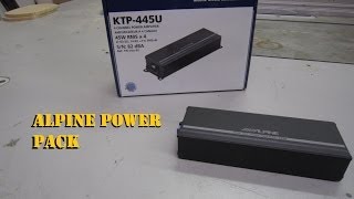 Alpine Power Pack KTP445U Mini Amplifier  AnthonyJ350 [upl. by Goodson]