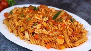 ঘরোয়া উপকরনে স্পাইসি মাসালা পাস্তা ॥ Pasta Recipe Bangla ॥ Spicy Egg Pasta ॥ Pasta recipe [upl. by Amikay]