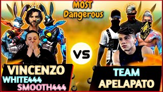 Vincenzo  White444  Smooth444  Badal ff VS Team Apelapato999 Clash Squad Custom Match 🇮🇳🇪🇺 vs 🇧🇷 [upl. by Arthur828]