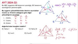 AYT 2024  32 SORU [upl. by Caye]