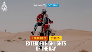 Extended highlights of Stage 5 presented by Aramco  Dakar2024 [upl. by Akyeluz]