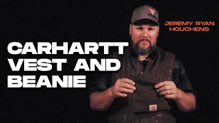 GEAR REVIEW  CARHARTT Cotten Canvas Vest and Beanie [upl. by Ahl]