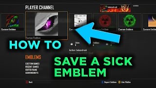 Cod Black Ops 2  How To Copy Emblems Xbox One Xbox 360 [upl. by Lseil]