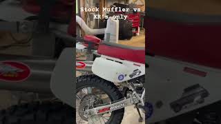 Xr650L exhaust comparison xr650l honda dualsport adventurebike [upl. by Ladnor977]