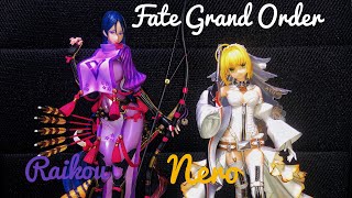 Anime Figure Unboxing  Fate Grand Order MinamotonoRaikou and Nero Claudius Bride [upl. by Mirilla441]