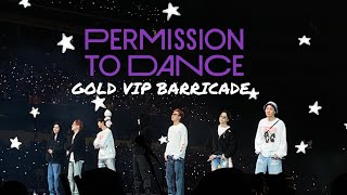 BTS PERMISSION TO DANCE CONCERT VIP BARRICADE DAY 4 [upl. by Etrem]