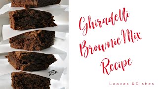 Ghiradelli Brownie Mix Recipe [upl. by Llerrah828]