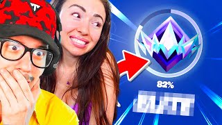 Can My Girlfriend Win a Game of Ranked Fortnite [upl. by Lleoj]