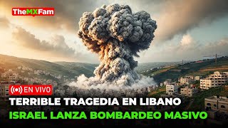 TRAGEDIA EN LIBANO Israel Lanza Bombardeo Masivo en Beirut  TheMXFam [upl. by Ecilegna]