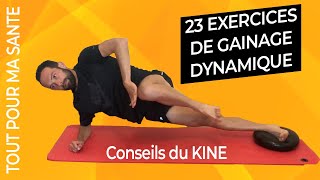 Gainage dynamique  23 exercices pour une séance complète [upl. by Ecnarf]