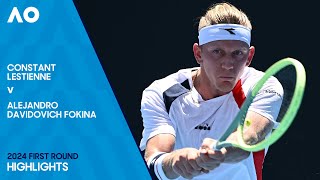 Constant Lestienne v Alejandro Davidovich Fokina Highlights  Australian Open 2024 First Round [upl. by Bathesda]