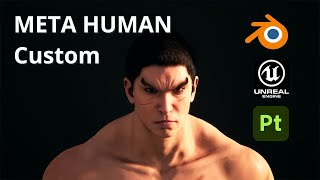 Full custom metahuman workflow tutorial Blender Unreal Substance [upl. by Butterworth]