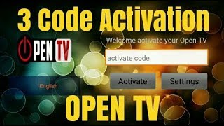 New 3 Code activation Open Tv iptv  اكواد حصرية [upl. by Llenahs]