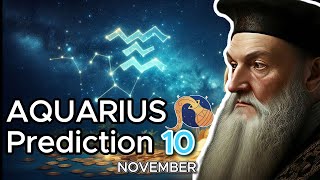 NOSTRADAMUS Groundbreaking Predictions for AQUARIUS on November 10 [upl. by Dolhenty]