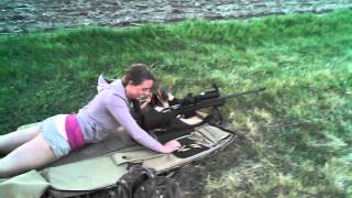 My wife shoots the 338 lapua 1000 yards [upl. by Joo285]