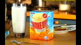 Wake Up Cereal Breakfast Drink Advert  Wake Up Drink Up Get Out  1996 [upl. by Ardnuaet327]