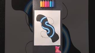 S letter nion Drawing shortsfeed shortvideo subscribe drawing art [upl. by Noah26]