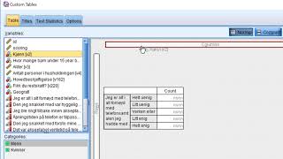 Del 3  SPSS Statistics Custom Tables flera nivåer i tabell [upl. by Eeresed587]