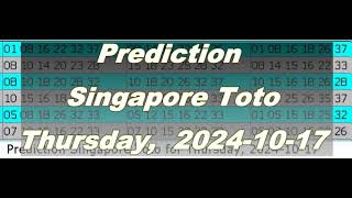 Winning Prediction Singapore Toto for 20241017 [upl. by Refennej482]