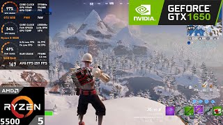 GTX 1650  Ryzen 5 5500  Fortnite Chapter 5 Season 2  1080p Performance Mode [upl. by Artened178]