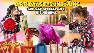 Birthday Gifts UnboXing 😍 Sab Say Special Gift Kis Ne Deya 🥰 [upl. by Enilesor]