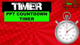 How To Create A PowerPoint Countdown Timer [upl. by Neumark]