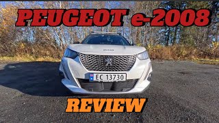 PEUGEOT e2008 GT SUV REVIEW MY FAMILY CAR evcars norway scandinavia europe [upl. by Gilburt]