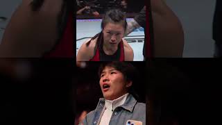 zhang weili on shi ming ko mma zhangweili shiming china ufcmacau [upl. by Iba]