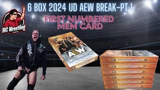 Part 1 6 Box 2024 Upper Deck AEW Box Break [upl. by Nim987]