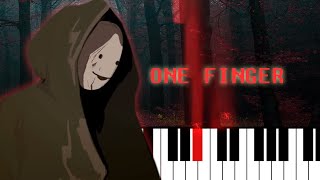 Marionettes  Dream’s Theme  ONE FINGER piano tutorial [upl. by Erroll]