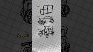 Ford 1932 🚙 oldcar arttutorial easy drawingchallenge easydrawing usa foruyou [upl. by Ahcilef594]