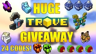 HUGE TROVE GIVEAWAY closed  Trove wings mounts costumes codes giveaway 20162017 [upl. by Anailil]