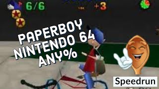 Paperboy  Nintendo 64  Any Easy Speedrun [upl. by Eugor866]