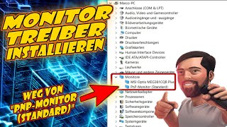 Monitor Treiber Installieren  am Beispiel MSI Optix MPG341CQR  2022 [upl. by Esnohpla127]