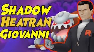 First Look at How to Beat Giovanni SHADOW HEATRAN Team in Pokemon GO Below 1500cp [upl. by Alyose]