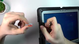 PANASONIC ToughBook CF33 How to Insert Card in just 3 Easy Steps [upl. by Enilada515]