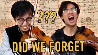 TwoSetViolin Archive  Playing Pieces We Learned Over 10 Years Ago BY MEMORY [upl. by Eenitsed]