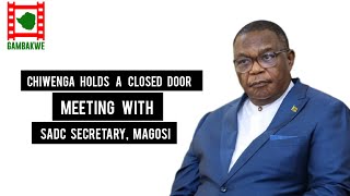 Chiwenga Holds A Closed Door Meeting with the SADC Executive Secretary Magosi [upl. by Loni]