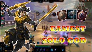 NEW MULAN SOLO BUILD IS EASY MODE  Smite Conquest [upl. by Aonehc]