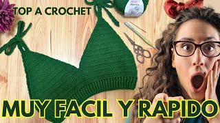 LOS VENDO POR DOCENA 🤩  TOP A CROCHET FÁCIL Y MUY RAPIDO [upl. by Devan311]