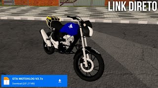 FINALMENTE O MELHOR GTA MOTO VLOG PARA ANDROID LINK DIRETO GTA SAN ANDREAS MODIFICADO GTA LITE [upl. by Atsirc385]