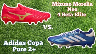 Mizuno Morelia Neo IV Beta Elite or Adidas Copa Pure 2  Which One [upl. by Cull202]