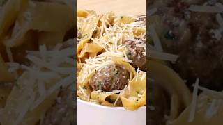 OnePot Swedish Meatball Pasta Recipe by Tasty [upl. by Wirth]