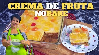 EASY NO BAKE CREMA DE FRUTA [upl. by Schaaff]