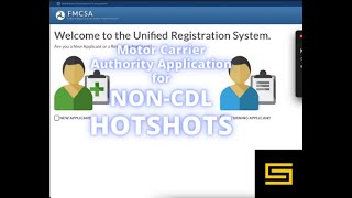 How to get your MC and DOT Non CDL Hotshot Motor Carrier Authority Application [upl. by Ahsikcin464]