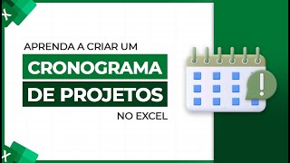 Aprenda a Criar um Cronograma de Projeto Automático no Excel [upl. by Orutra]