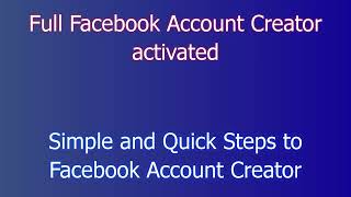 How To Download amp Install Facebook Account Creator On PC 2024 [upl. by Yesnel589]