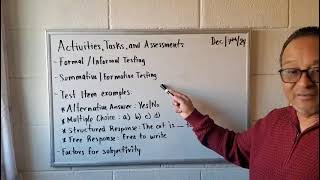 Activities Tasks and Assessments [upl. by Helman]