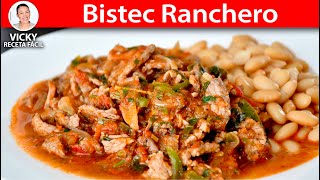 BISTEC RANCHERO  Vicky Receta Facil [upl. by Friday]