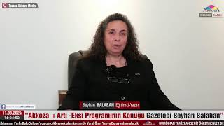 Canlı Yayında quotAkkoza Artı Eksi Programı Başladıquot İLK BÖLÜM Beyhan BALABAN [upl. by Acinoed]